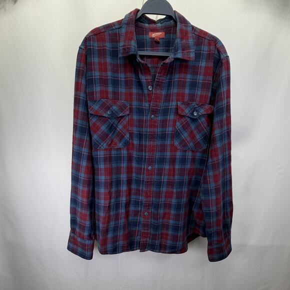 AriZona Other - Arizona Men's Multicolor Red Check Plaid Western Casual Button Shirt XL